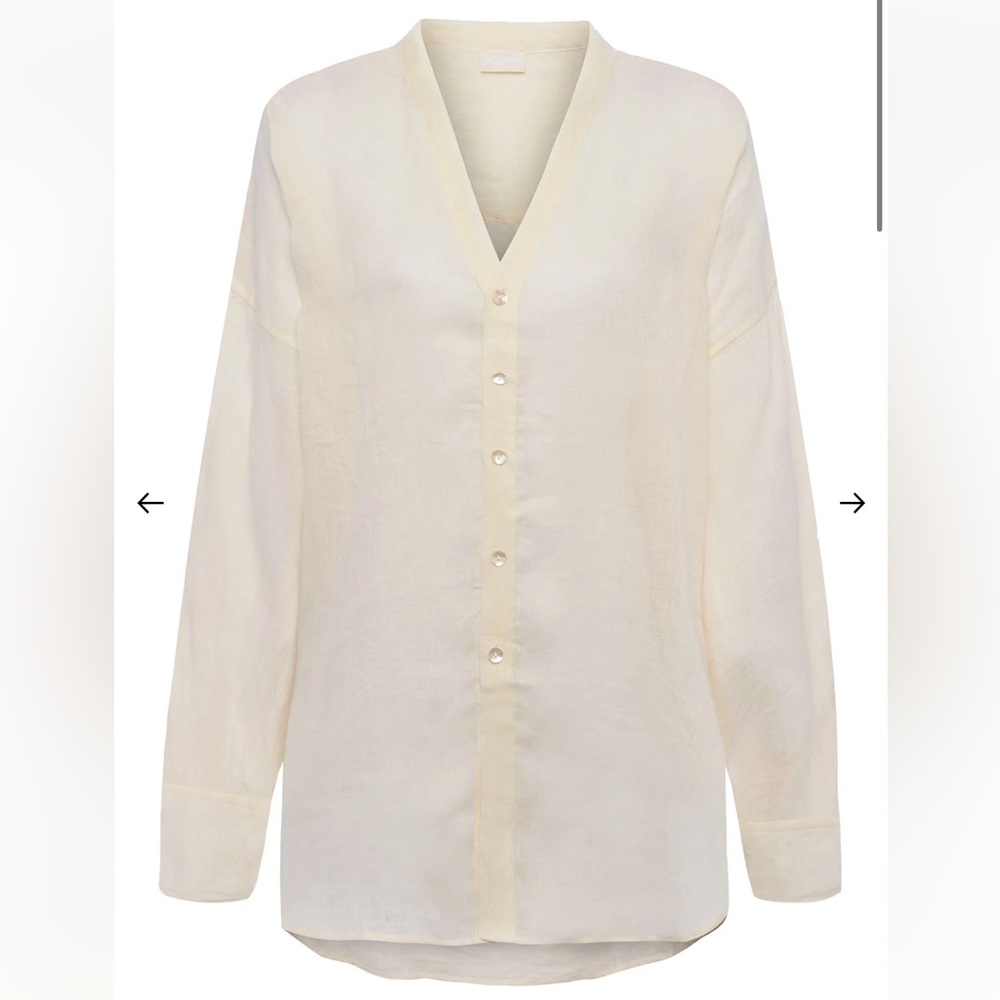 Monday Swimwear Ivory Linen Tunic